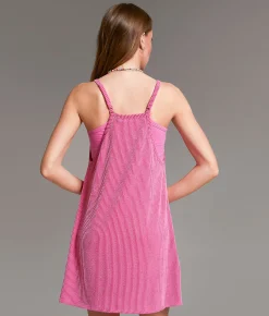 Dresses|Rompers & Jumpsuits | BKE Ribbed Romper Dress Hot Pink