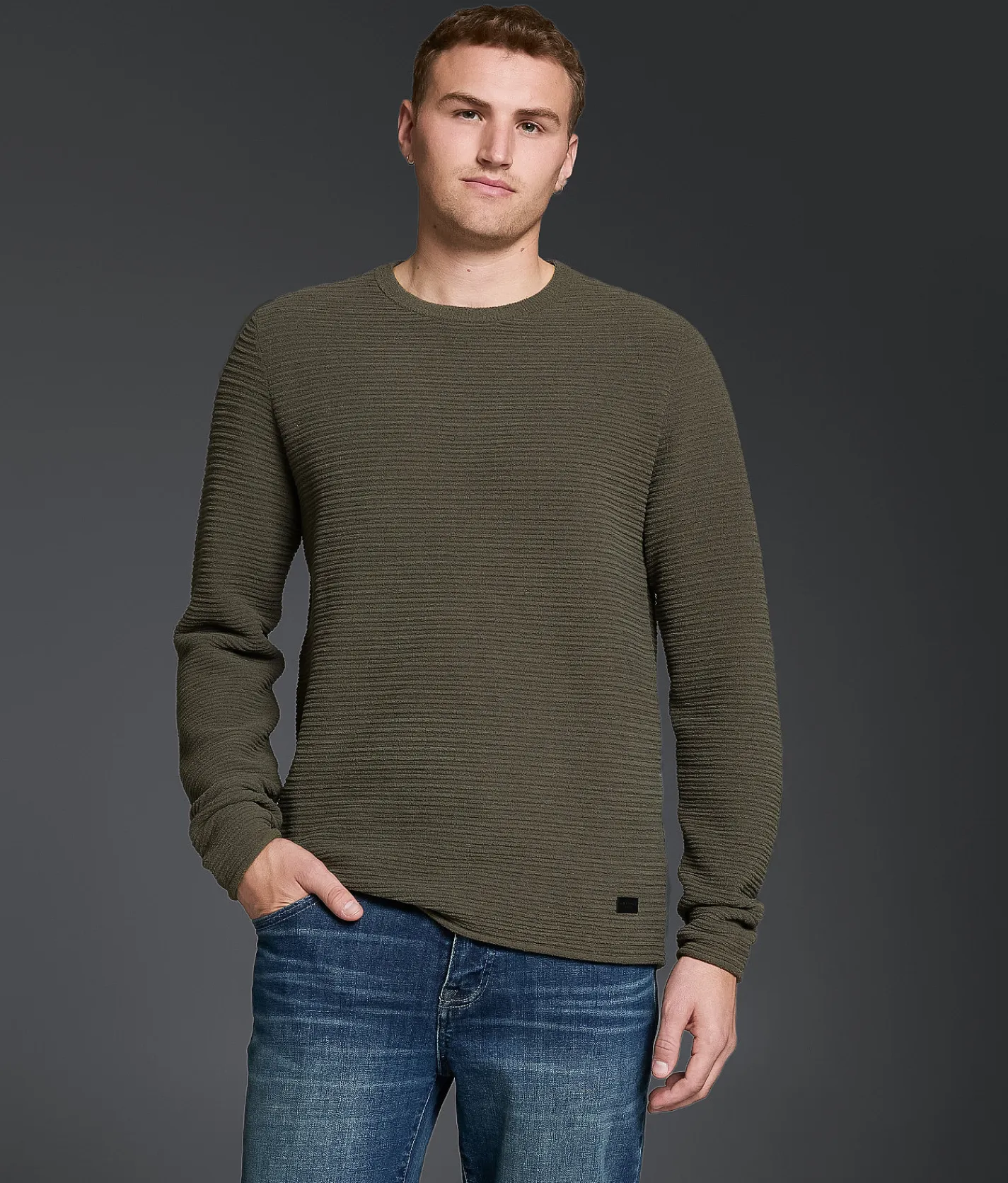 Outpost Makers Ribbed Sweater Morel New