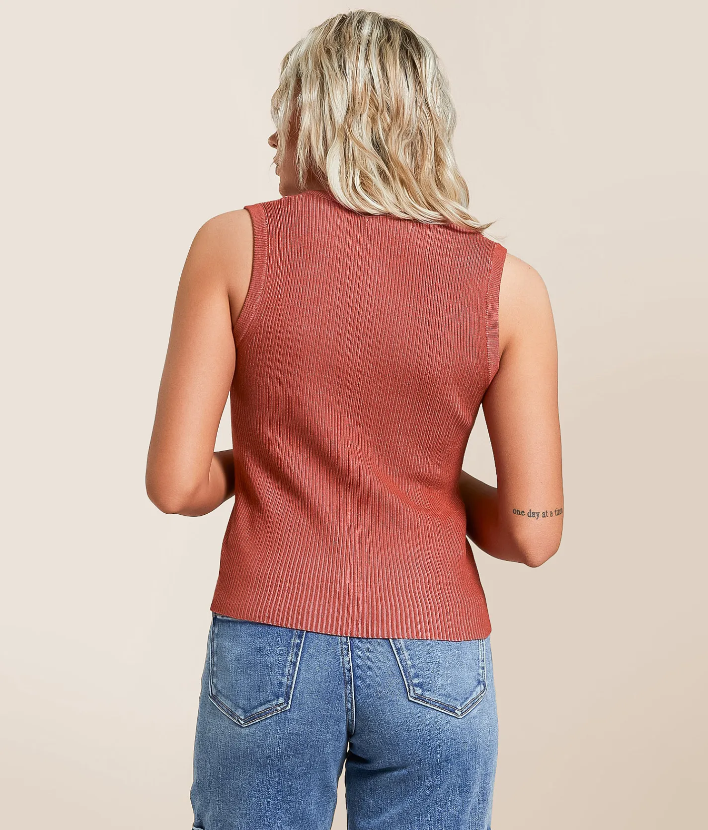 Gilded Intent Ribbed Tank Top Hot Sauce Outlet