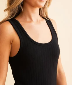 BKE core Ribbed Tank Top White Online
