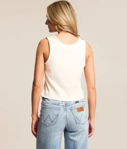 Tops | Wrangler® Ribbed Tank Top Whisper White