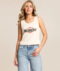 Tops | Wrangler® Ribbed Tank Top Whisper White
