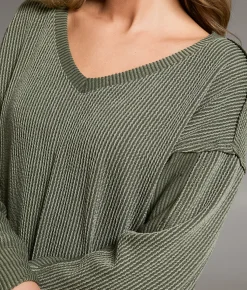 BKE Ribbed Top Olive