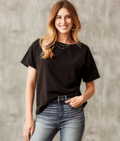 Activewear | Buckle Black Ribbed Top Black