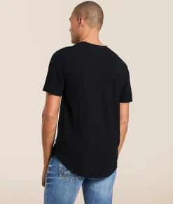 Nova Industries Ribbed T-Shirt Black Clearance
