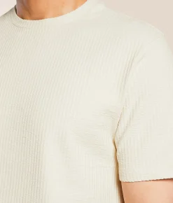 Nova Industries Ribbed T-Shirt Cream