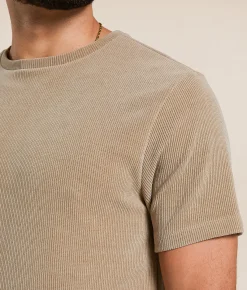 Tops | Nova Industries Ribbed T-Shirt Cream