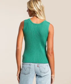 Tops | Willow & Root Ribbed 2-Way Sweater Vest Fir
