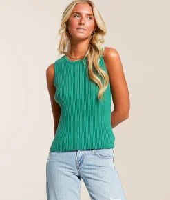 Tops | Willow & Root Ribbed 2-Way Sweater Vest Fir