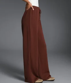 Bottoms | Buckle Black Ribbed Wide Leg Pant Andorra