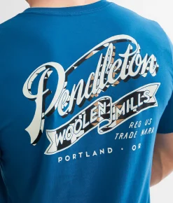 Pendleton Ribbon T-Shirt Deep Teal Hot