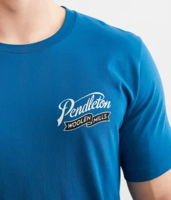 Pendleton Ribbon T-Shirt Deep Teal Hot