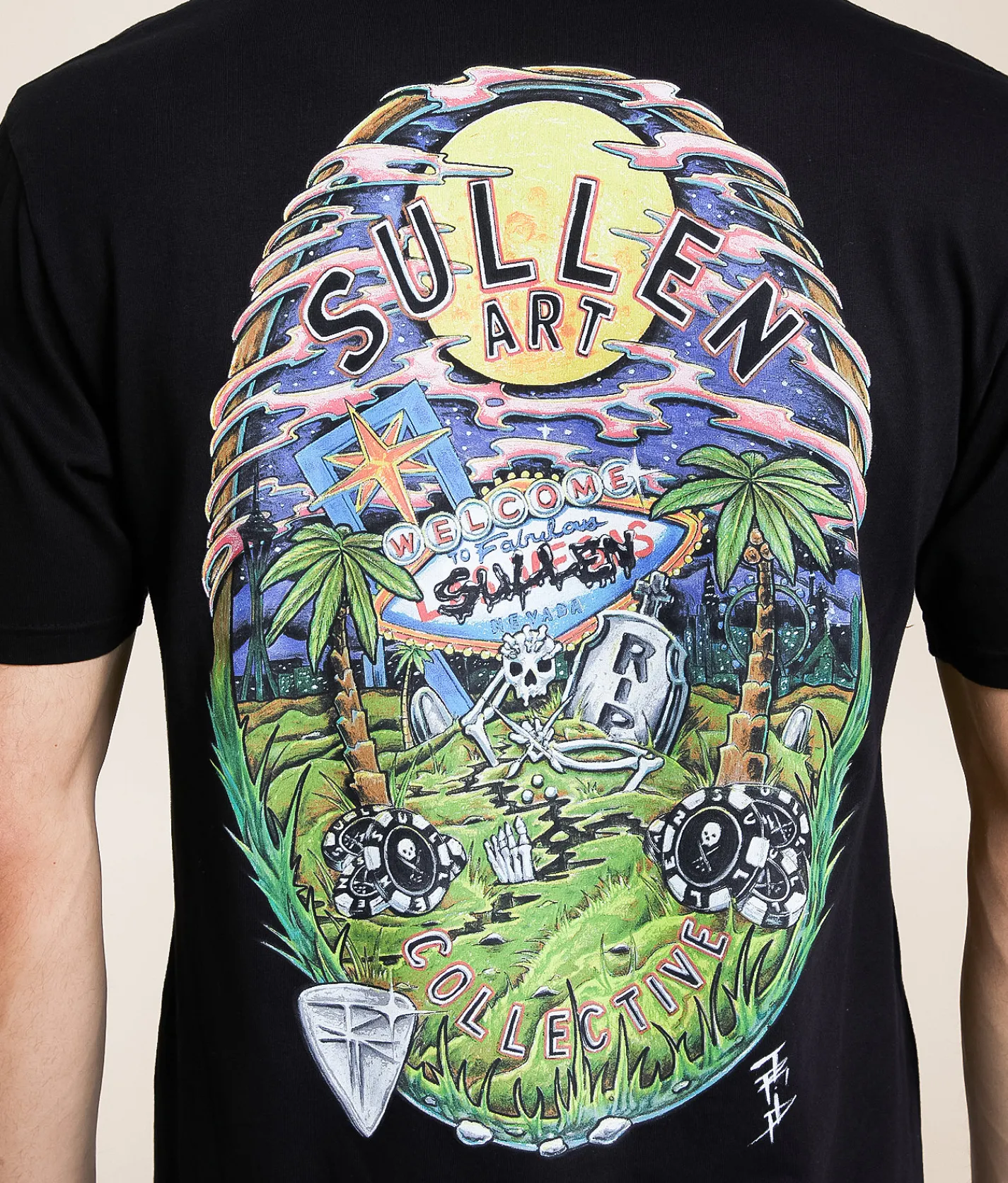Sullen Rick Trip T-Shirt Jet Black Online