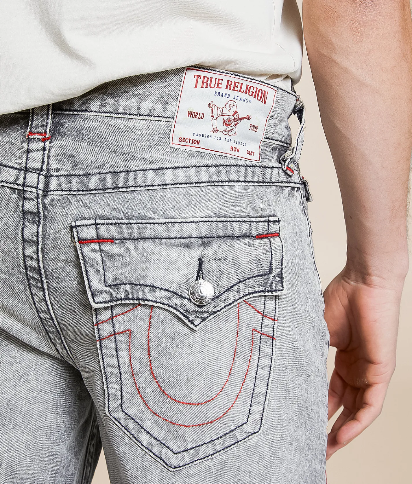Bottoms|Shorts | True Religion Ricky 12" Relaxed Short Rebel Trail Grey