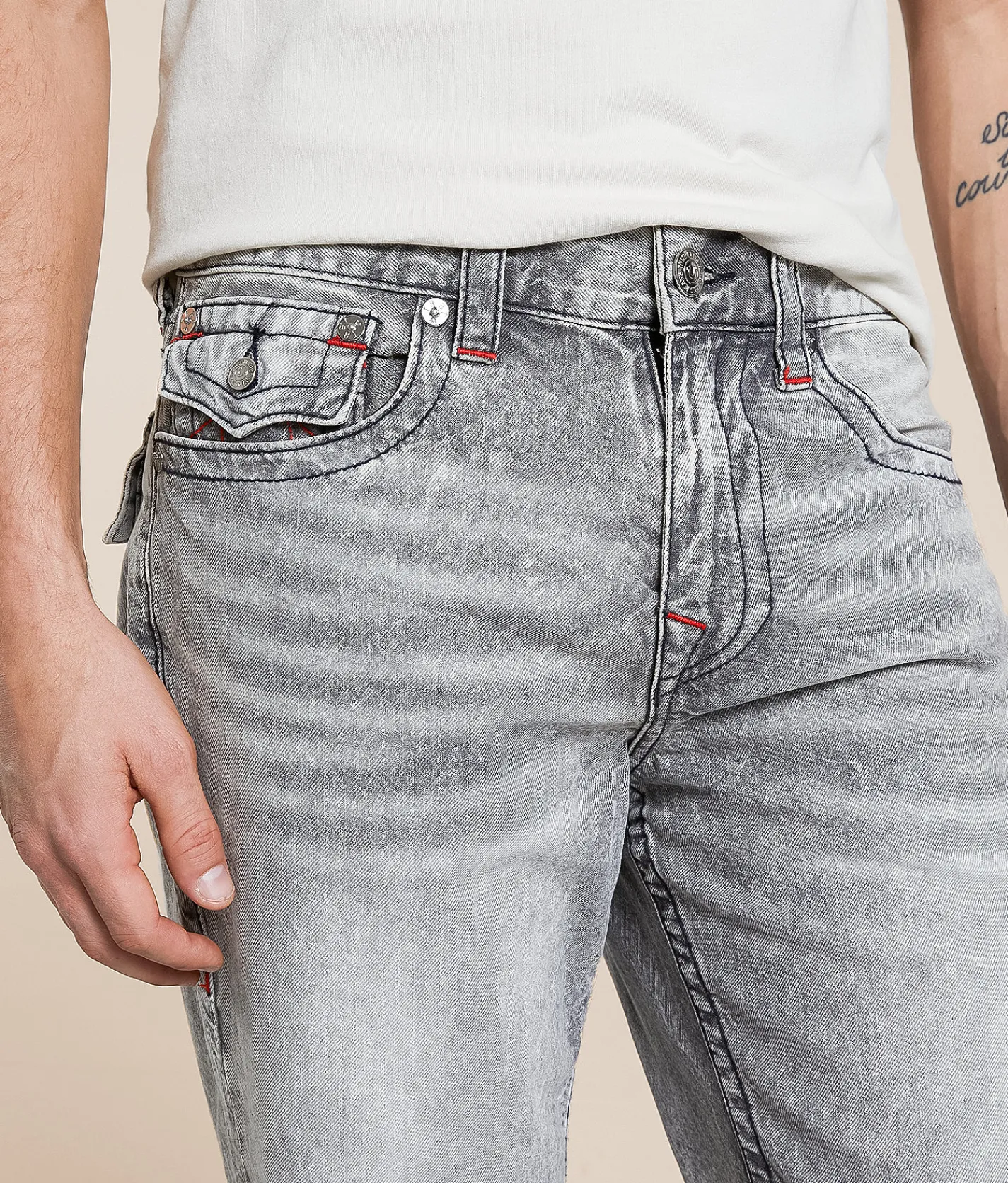 Bottoms|Shorts | True Religion Ricky 12" Relaxed Short Rebel Trail Grey