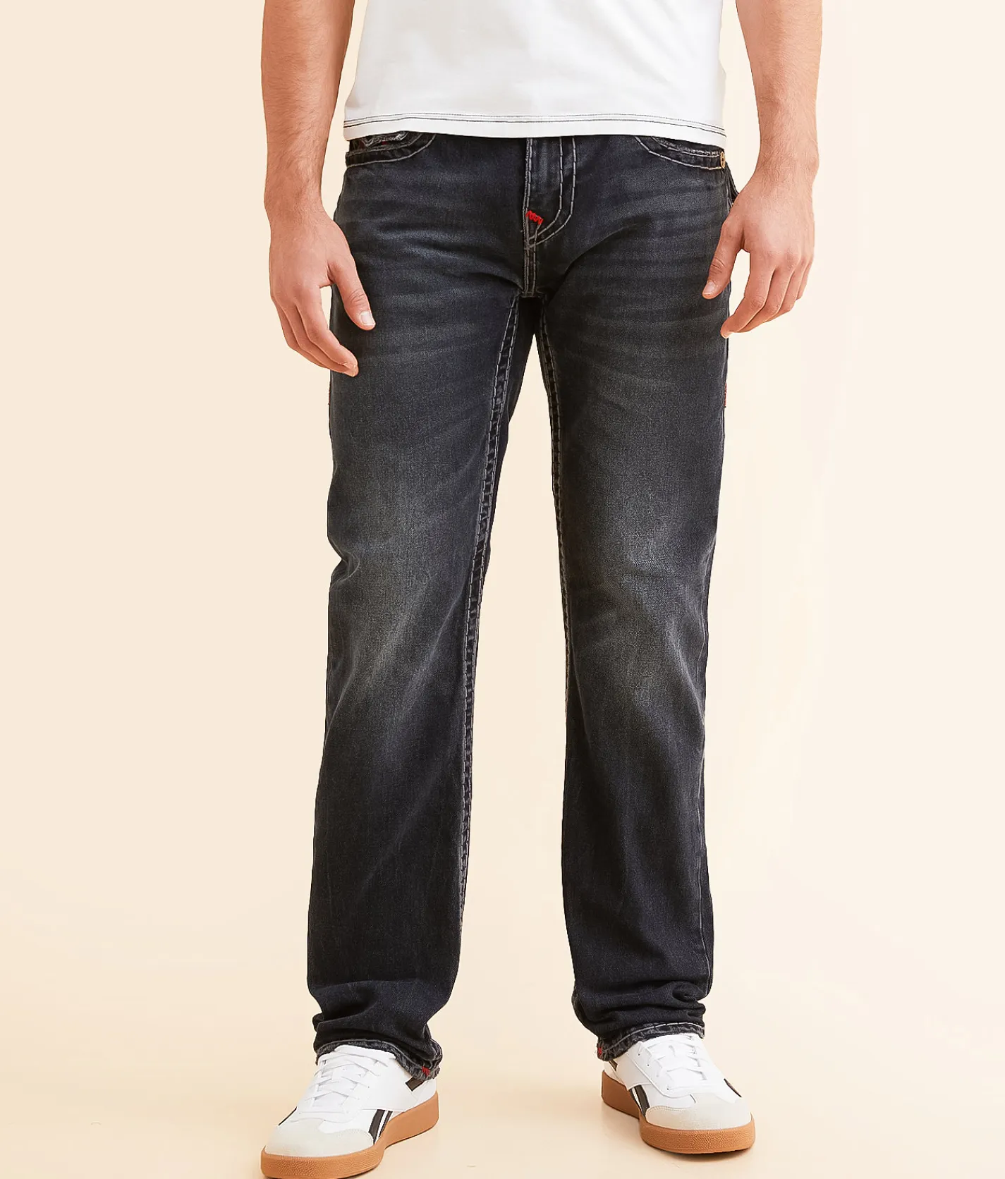 Sale Jeans|Bottoms | True Religion Ricky Relaxed Straight Jean Chanson Blue Blk Wash