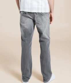Bottoms | True Religion Ricky Relaxed Straight Stretch Jean Chalk Grey Wash