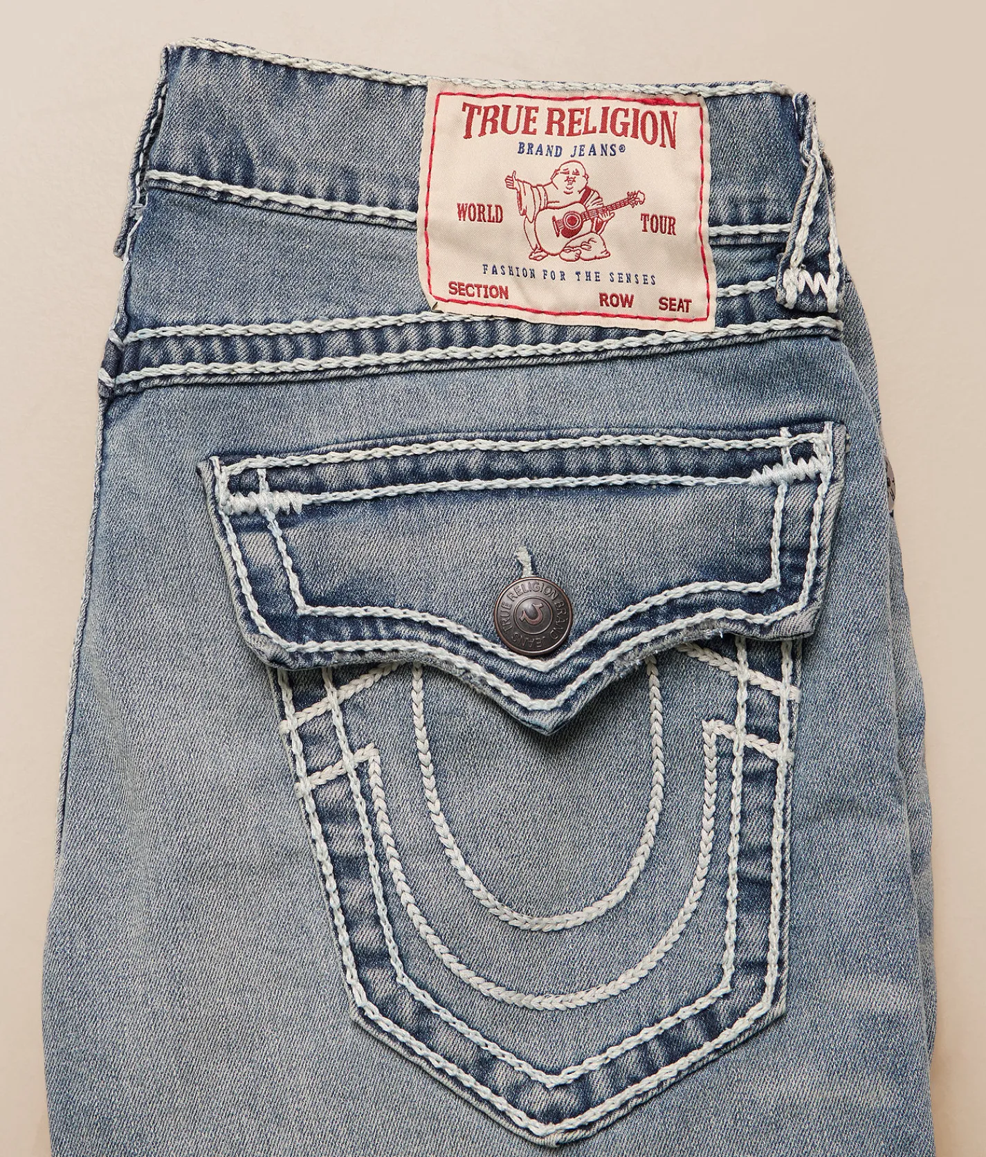 Bottoms|Jeans | True Religion Ricky Relaxed Straight Stretch Jean Rhythm Rush Light Wash