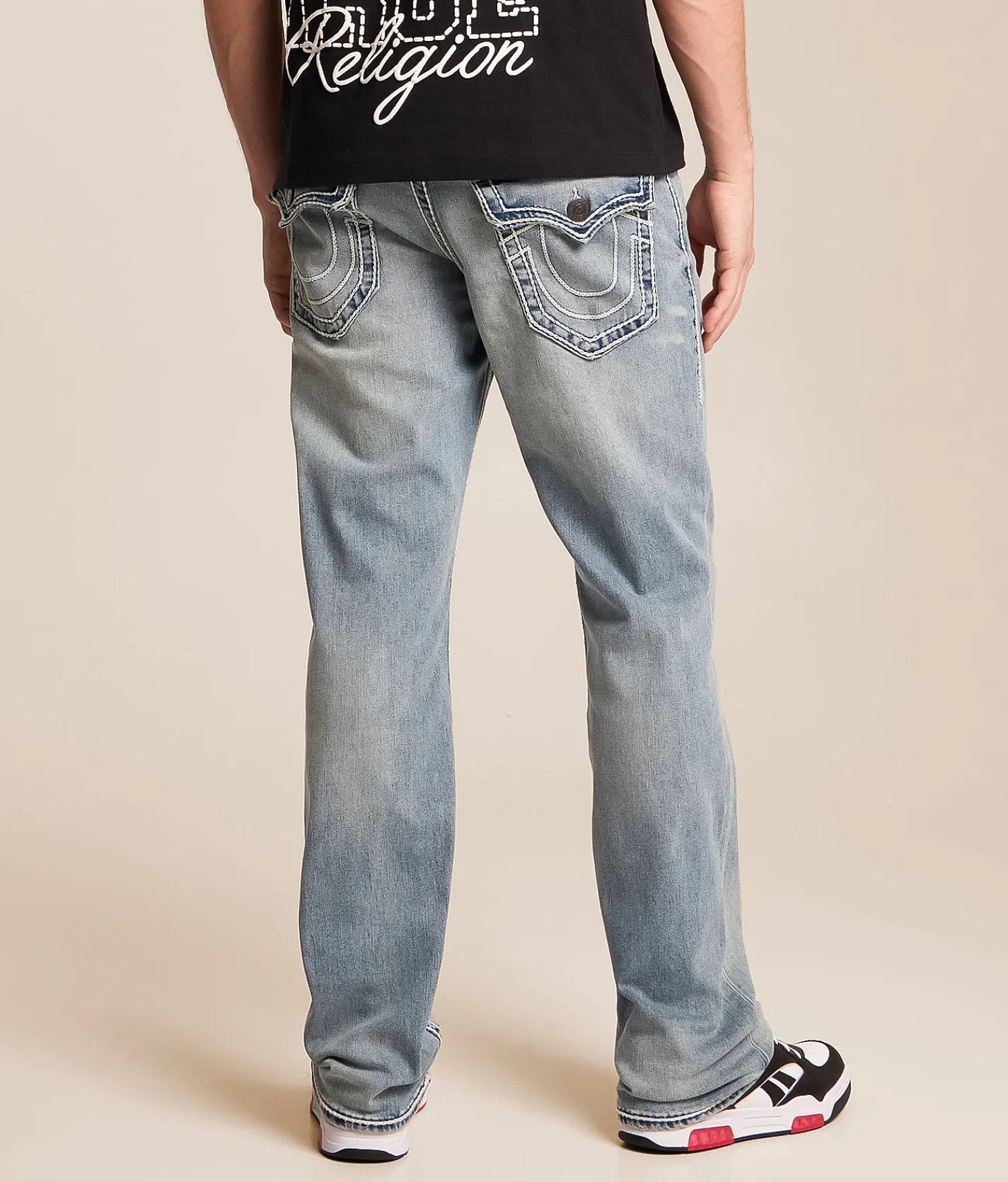 Bottoms|Jeans | True Religion Ricky Relaxed Straight Stretch Jean Rhythm Rush Light Wash