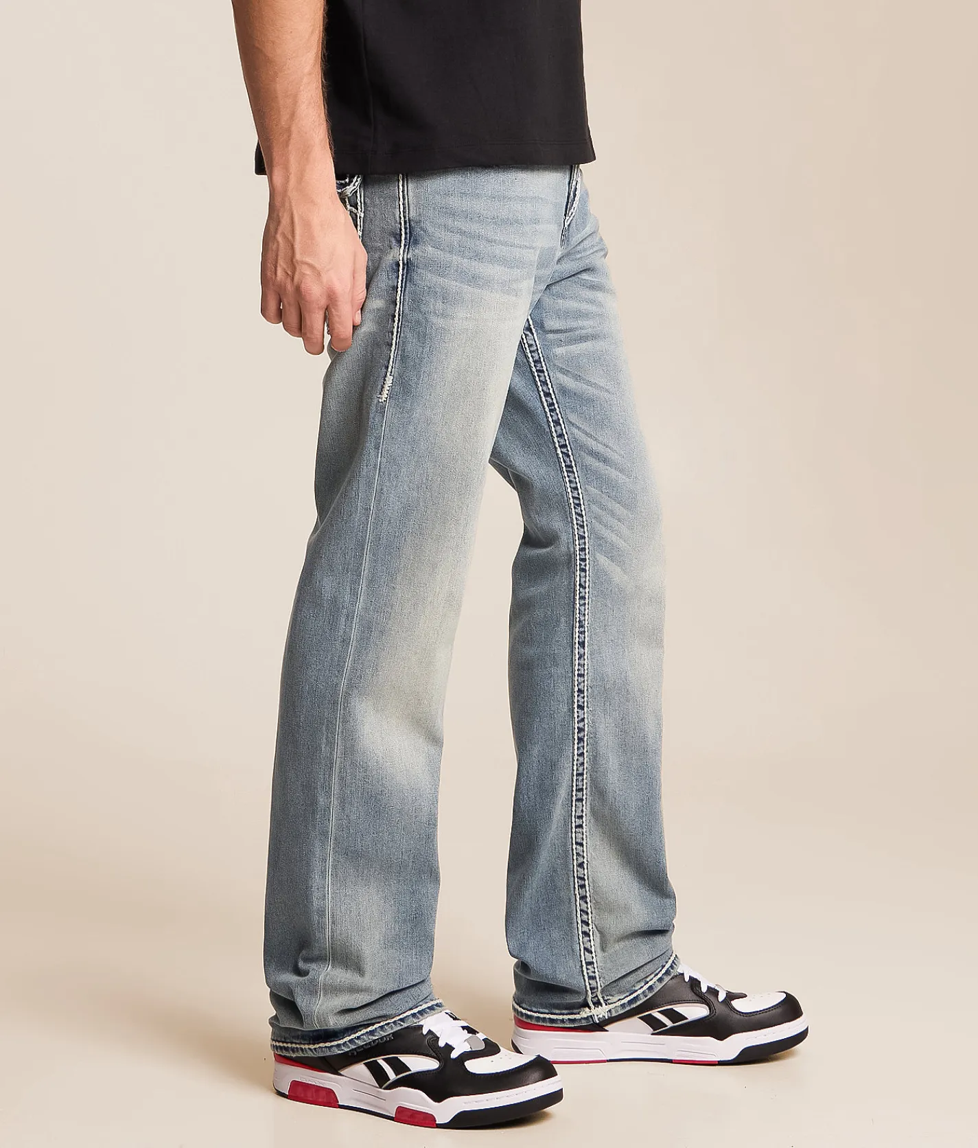 Bottoms|Jeans | True Religion Ricky Relaxed Straight Stretch Jean Rhythm Rush Light Wash