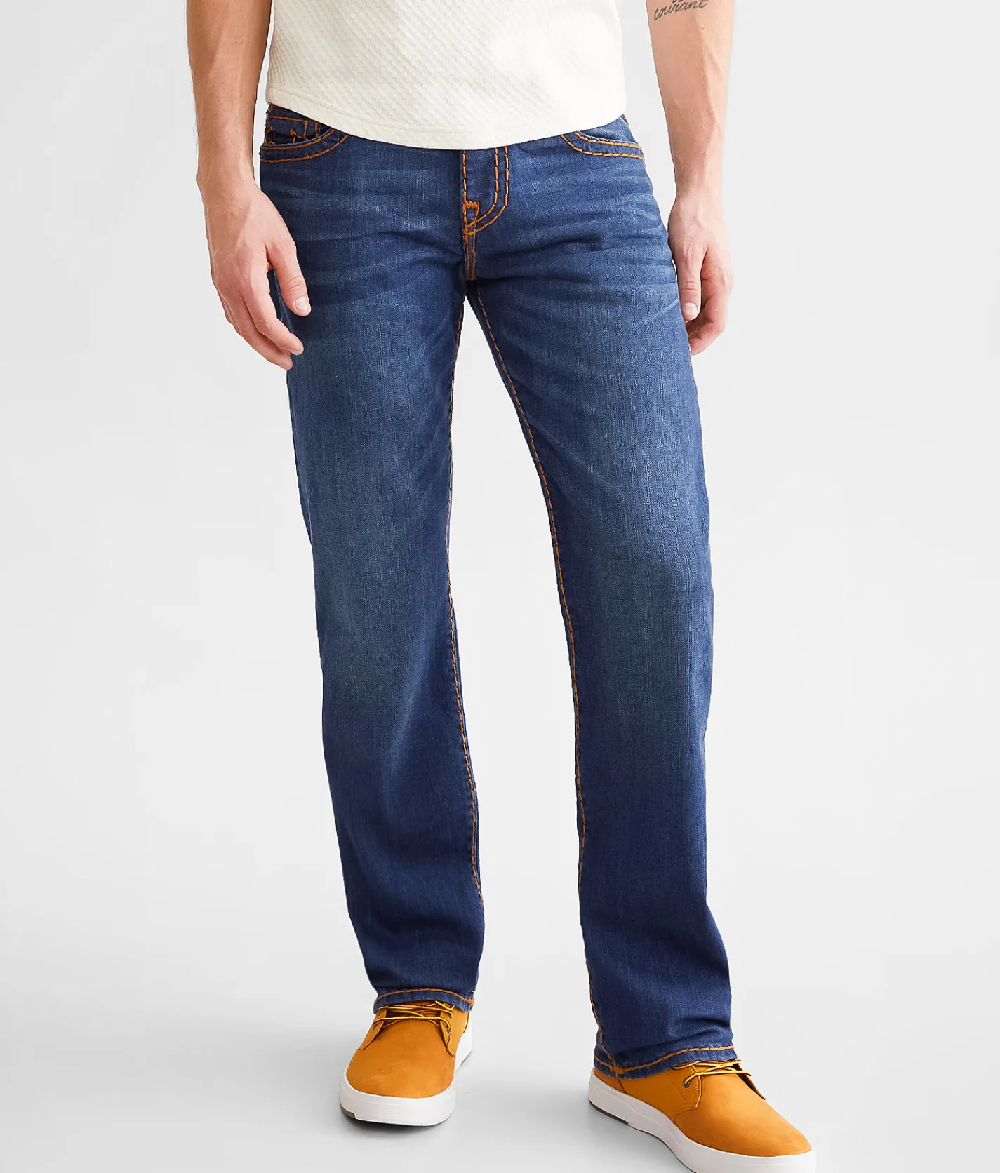 Sale Jeans|Bottoms | True Religion Ricky Relaxed Straight Stretch Jean Diver Dark Wash