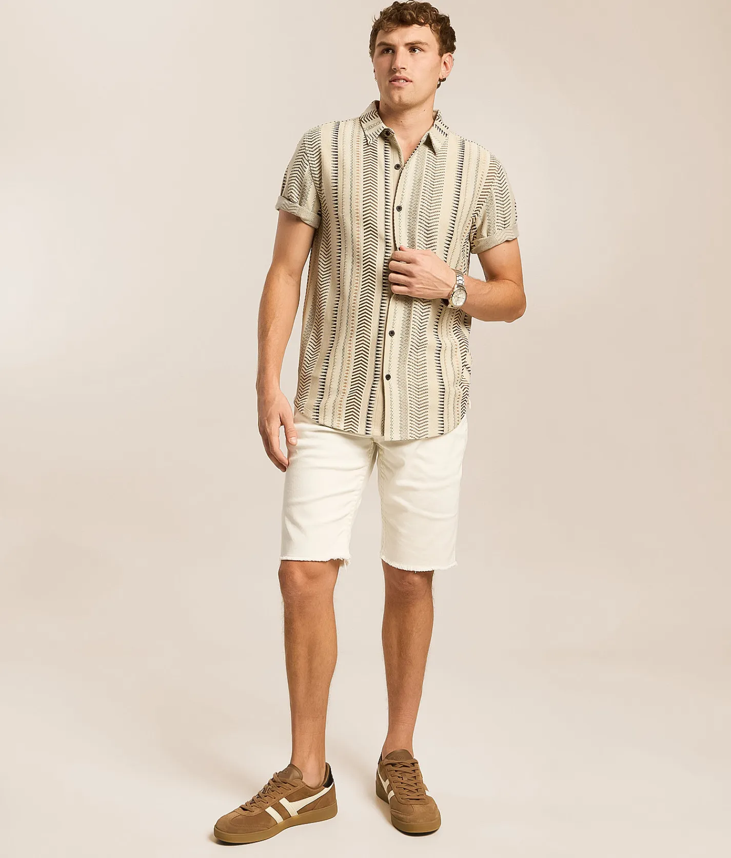 True Religion Ricky Stretch Short Ecru Best