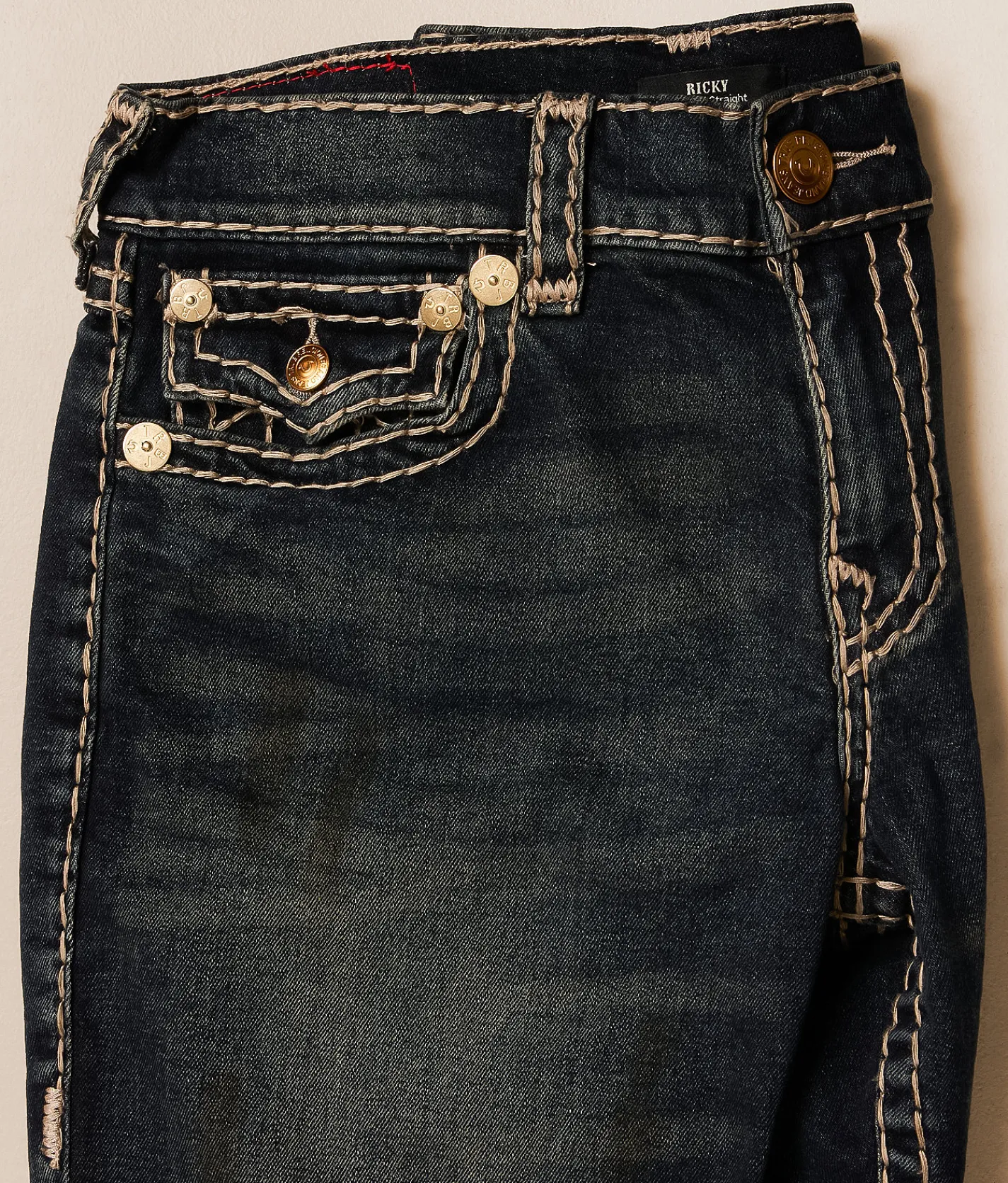 True Religion Ricky Stretch Short Dark Wash New