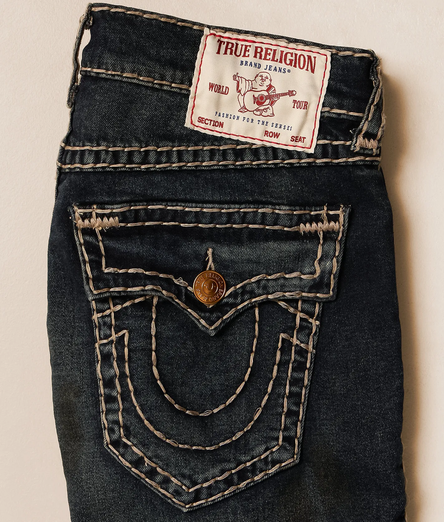 True Religion Ricky Stretch Short Dark Wash New