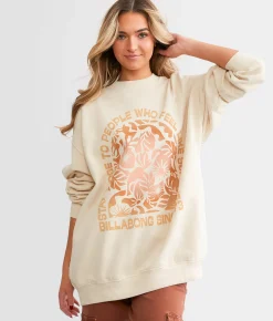 Tops | Billabong Ride In Oversized Pullover Bliss Blue