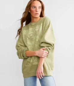 Billabong Ride In Oversized Pullover Palm Green Sale
