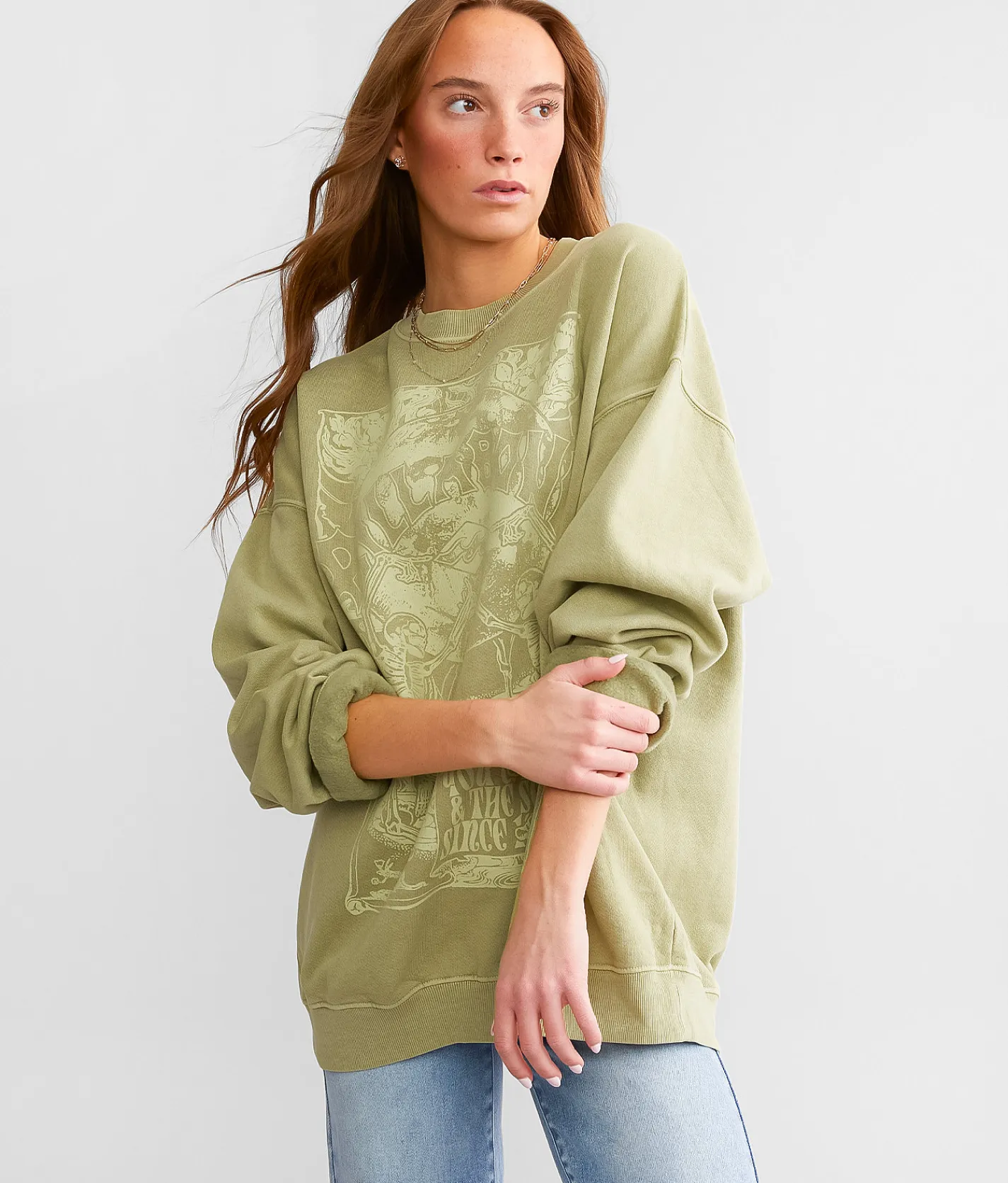 Billabong Ride In Oversized Pullover Palm Green Sale