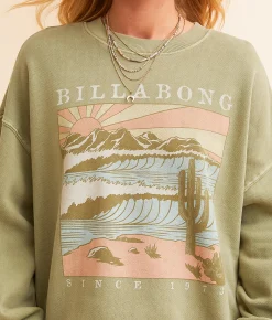 Billabong Ride In Oversized Pullover Avocado Online