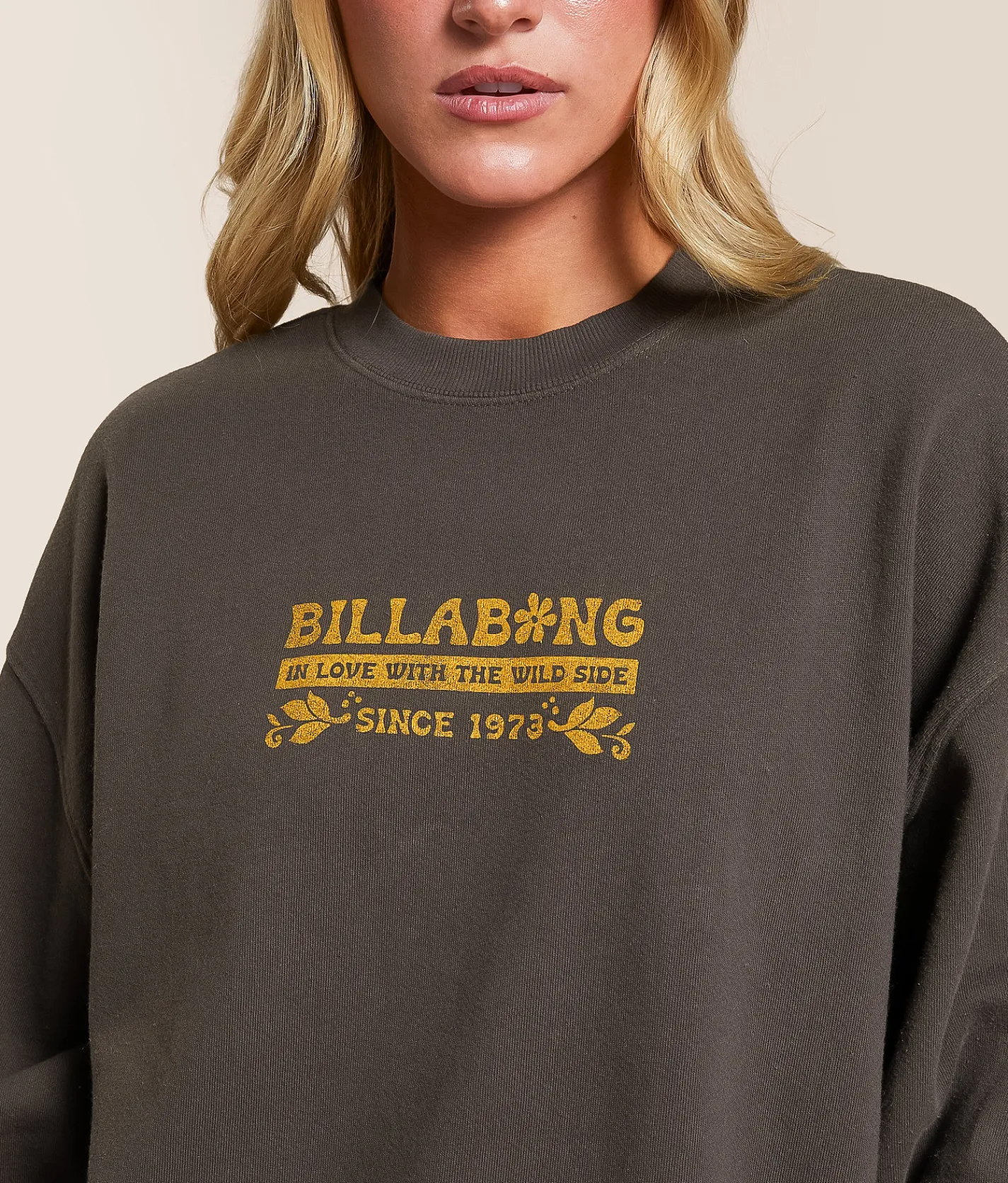 Tops | Billabong Ride In Oversized Pullover Off Black 1