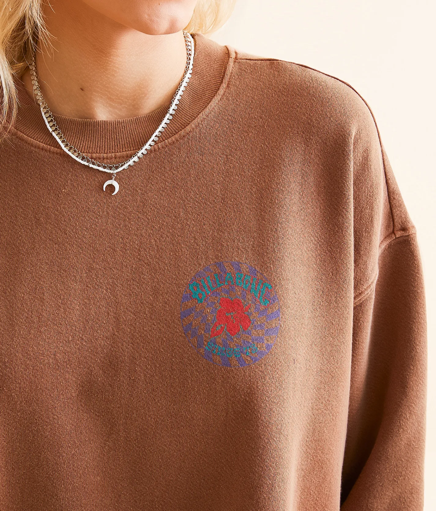 Billabong Ride In Oversized Pullover Toasted Coconut