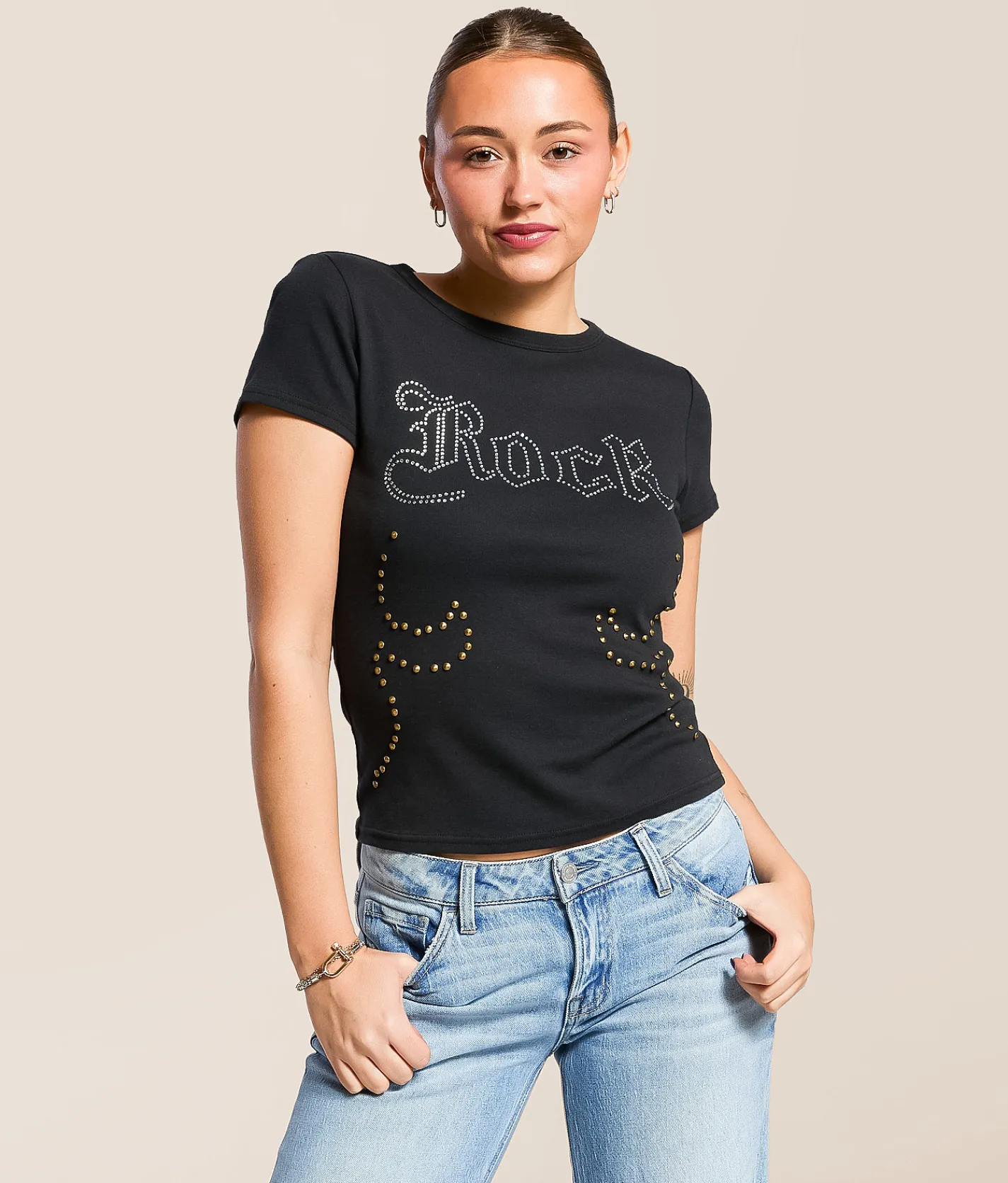 Tops | Rock Revival Rider T-Shirt Black