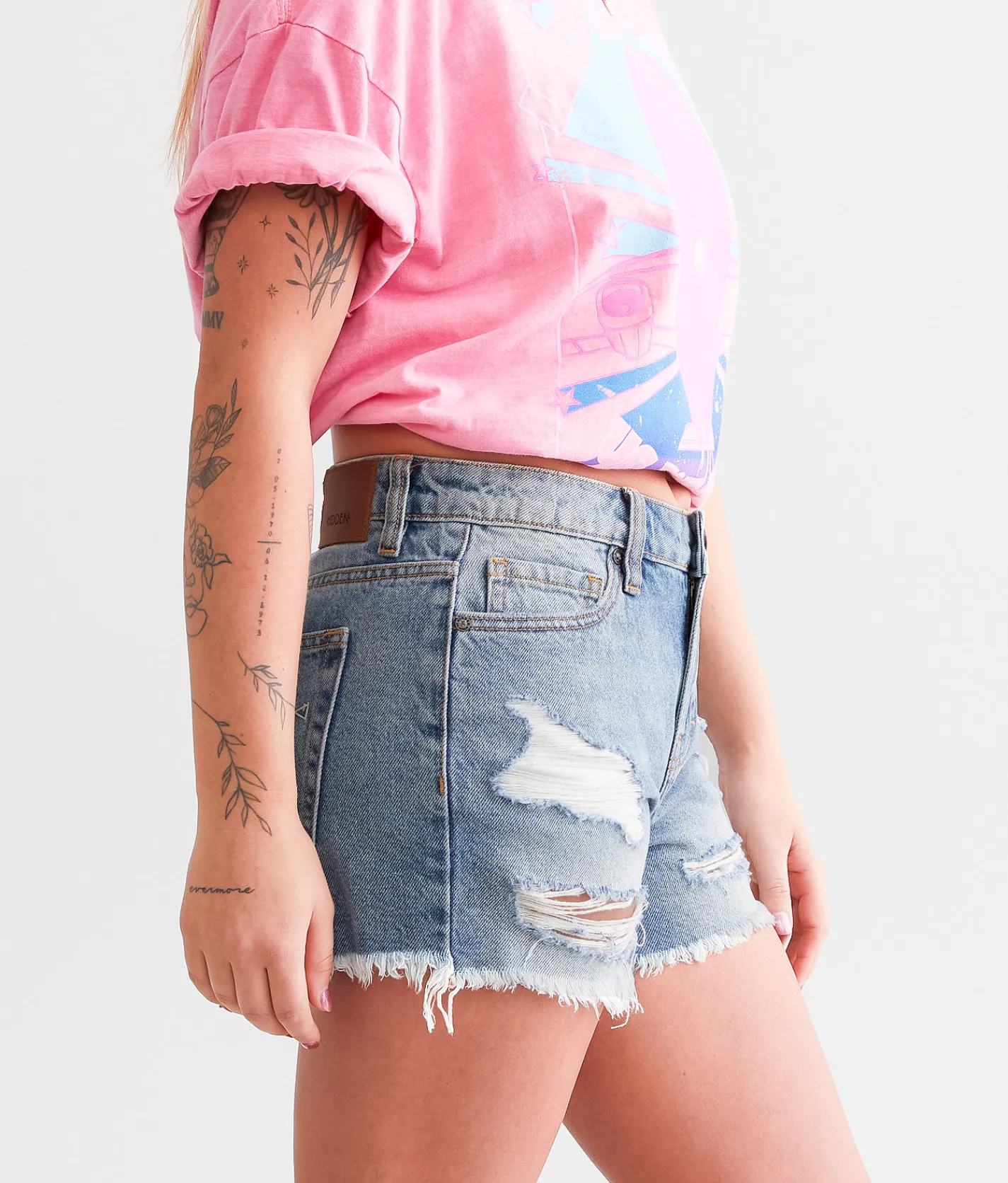 Bottoms|Shorts | HIDDEN Riley Boyfriend Short Light