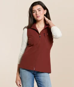 Tops|Coats & Jackets | Ariat Rion Performance Stretchshell Vest Madder Brown