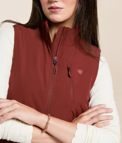 Tops|Coats & Jackets | Ariat Rion Performance Stretchshell Vest Madder Brown