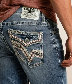 Salvage Riot Boot Stretch Jean Chrome Stout