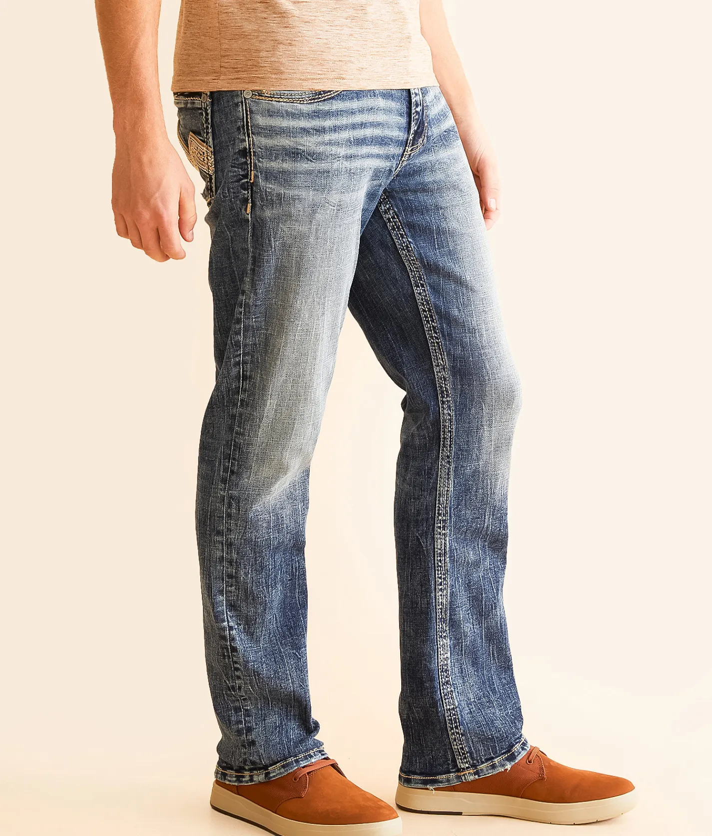 Salvage Riot Taper Stretch Jean Red Spectra