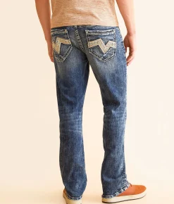 Salvage Riot Taper Stretch Jean Red Spectra