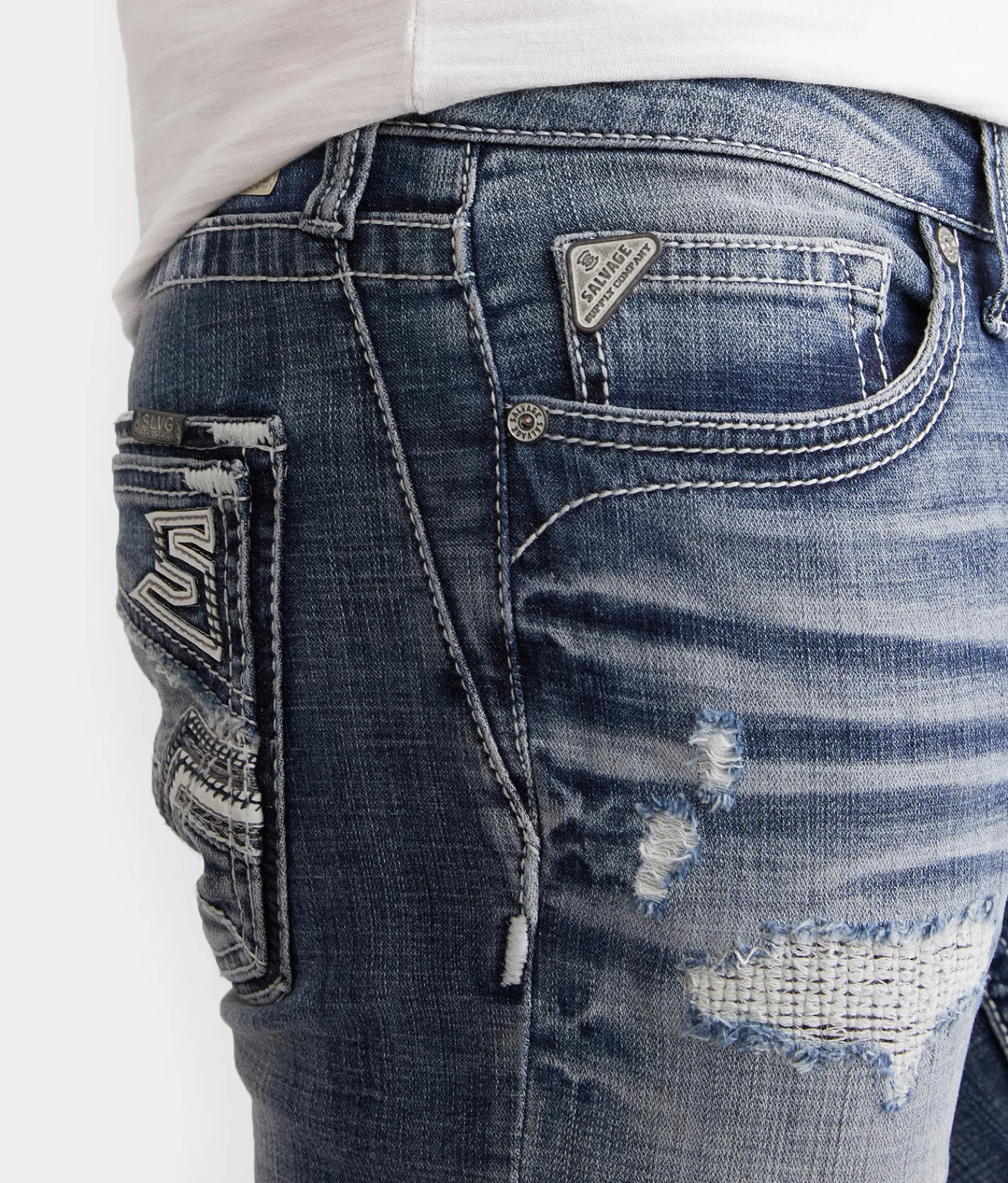 Salvage Riot Taper Stretch Jean Megara Hot