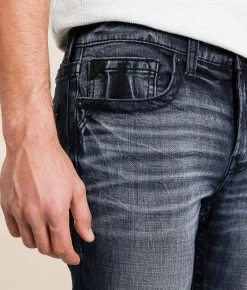 Salvage Riot Taper Stretch Jean Snow Cat New