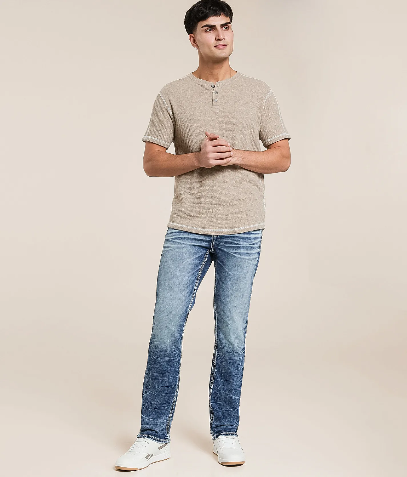 Salvage Riot Taper Stretch Jean Twine Clearance