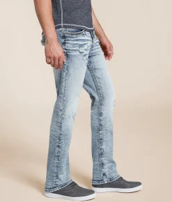 Salvage Riot Taper Stretch Jean Black Hole Outlet