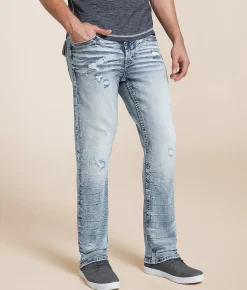 Salvage Riot Taper Stretch Jean Black Hole Outlet
