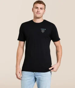 Tops|Graphic T-Shirts | Veece Ripple Fade T-Shirt Black