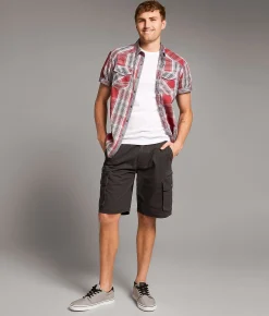 Shorts | BKE Ripstop Athletic Cargo Stretch Short Clever Crows