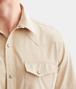 Gentry County Ripstop Athletic Performance Stretch Shirt Fair Aqua Outlet