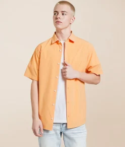 Tops | Departwest Ripstop Athletic Performance Stretch Shirt Orange